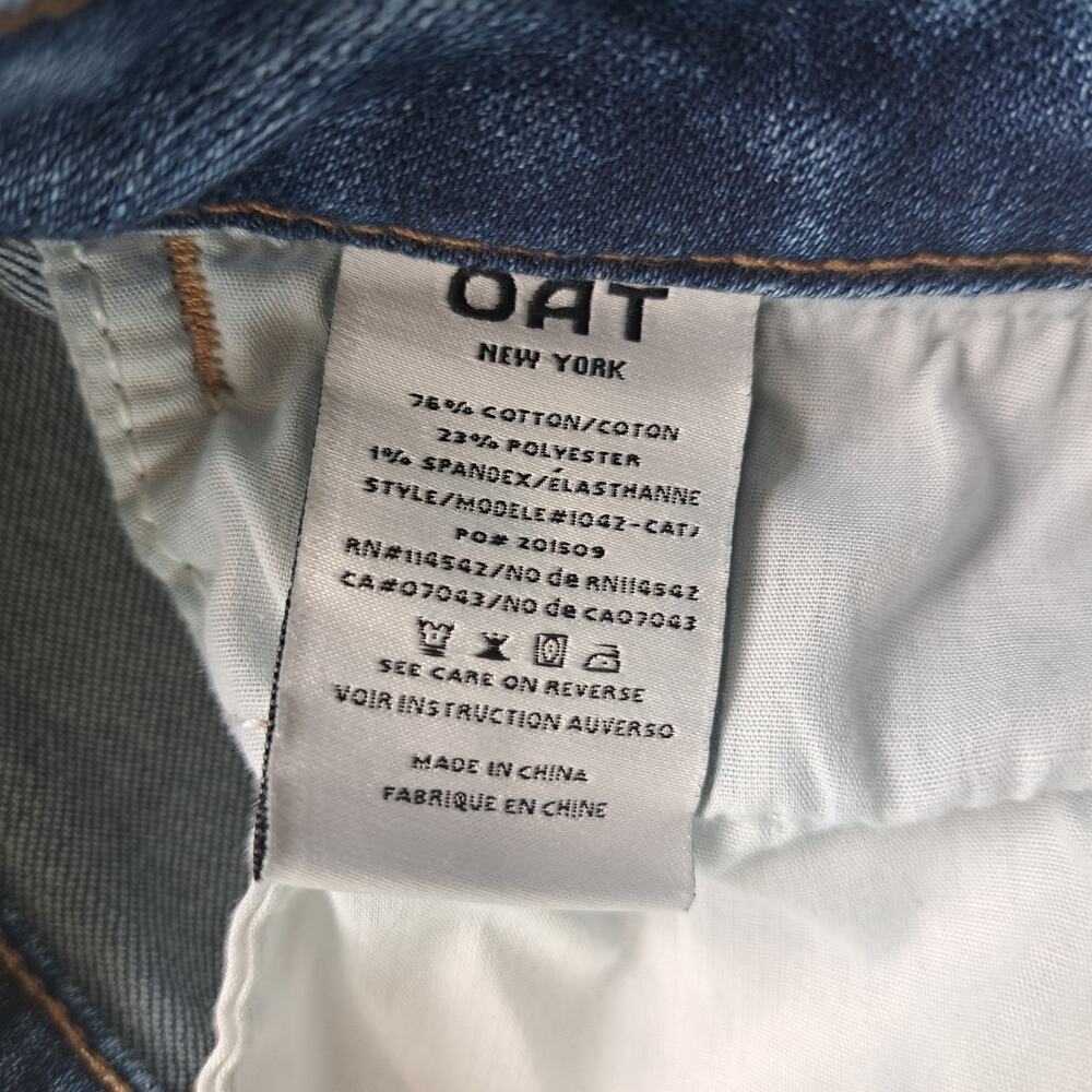 OAT New York Ultra-Wide-Leg High-Rise Crop Jeans Size 10 / 30 - Picture 8 of 9